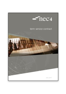 NEC4 Term Service Contract 