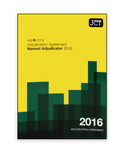 JCT Adjudication Agreement (Named Adjudicator) 2016 (Adj/N)