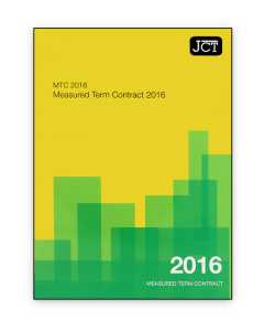JCT Measured Term Contract 2016 (MTC)