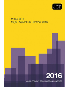 JCT Major Project Sub-Contract 2016 (MPSub)