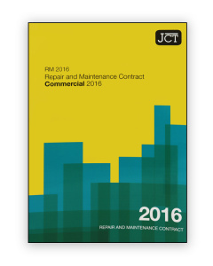 JCT Repair and Maintenance Contract 2016 (RM)
