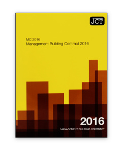 JCT Management Building Contract 2016 (MC)