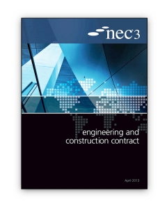NEC3: Engineering and Construction Contract (ECC)