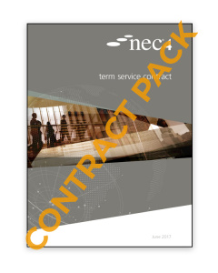 NEC4 Term Service Contract Pack