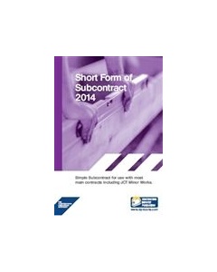 Short Form of Subcontract 2014 (Pad of 6)