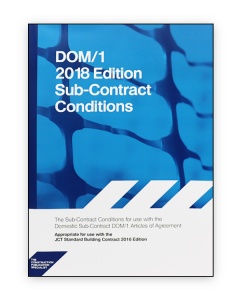 DOM1 2018 Domestic Sub-contract Conditions