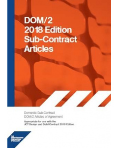 DOM/2 2018 Domestic Sub-contract Articles