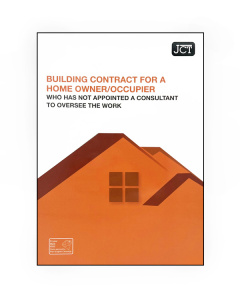 JCT Building Contract for a Home Owner/Occupier 2021 Who Has Not Appointed A Consultant