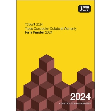 JCT Trade Contractor Collateral Warranty for a Funder 2024 (TCWa/F)