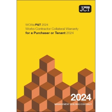 JCT Works Contractor Collateral Warranty for a Purchaser or Tenant 2024 (WCWa/P&T)