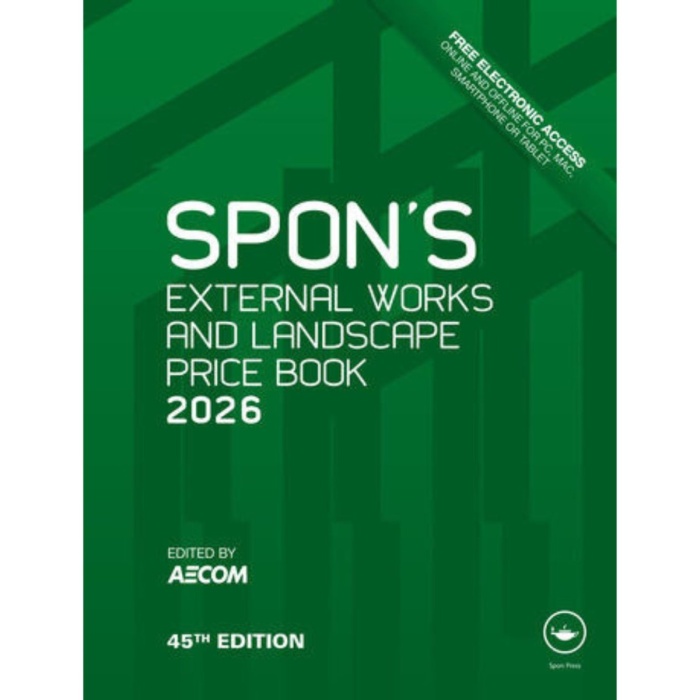 Spon's External Works and Landscape Price Book 2026