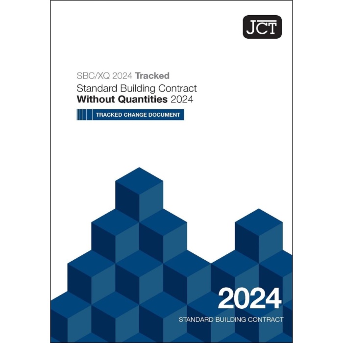 JCT Standard Building Contract Without Quantities 2024 - Tracked Change Document (SBC/XQ TC)