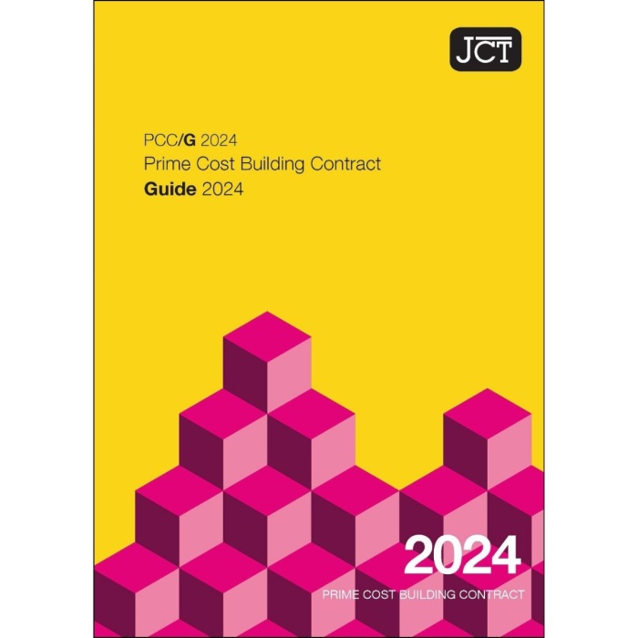 JCT Prime Cost  Building Contract Guide 2024 (PCC/G)